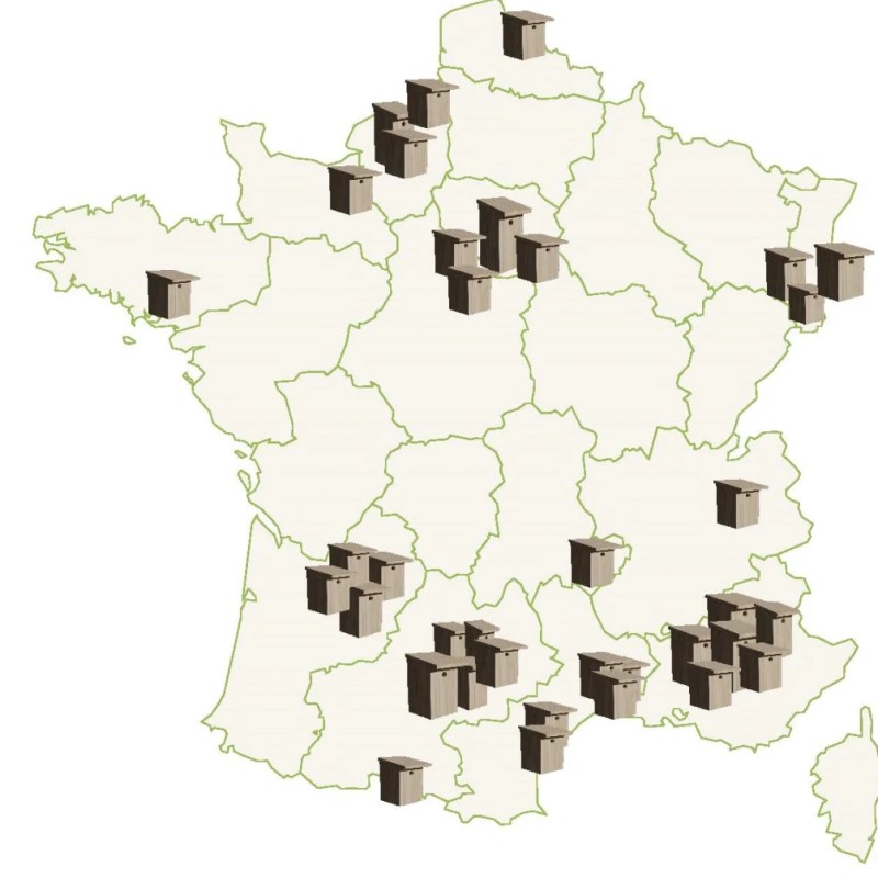 Nos nichoirs partout en France&nbsp;!